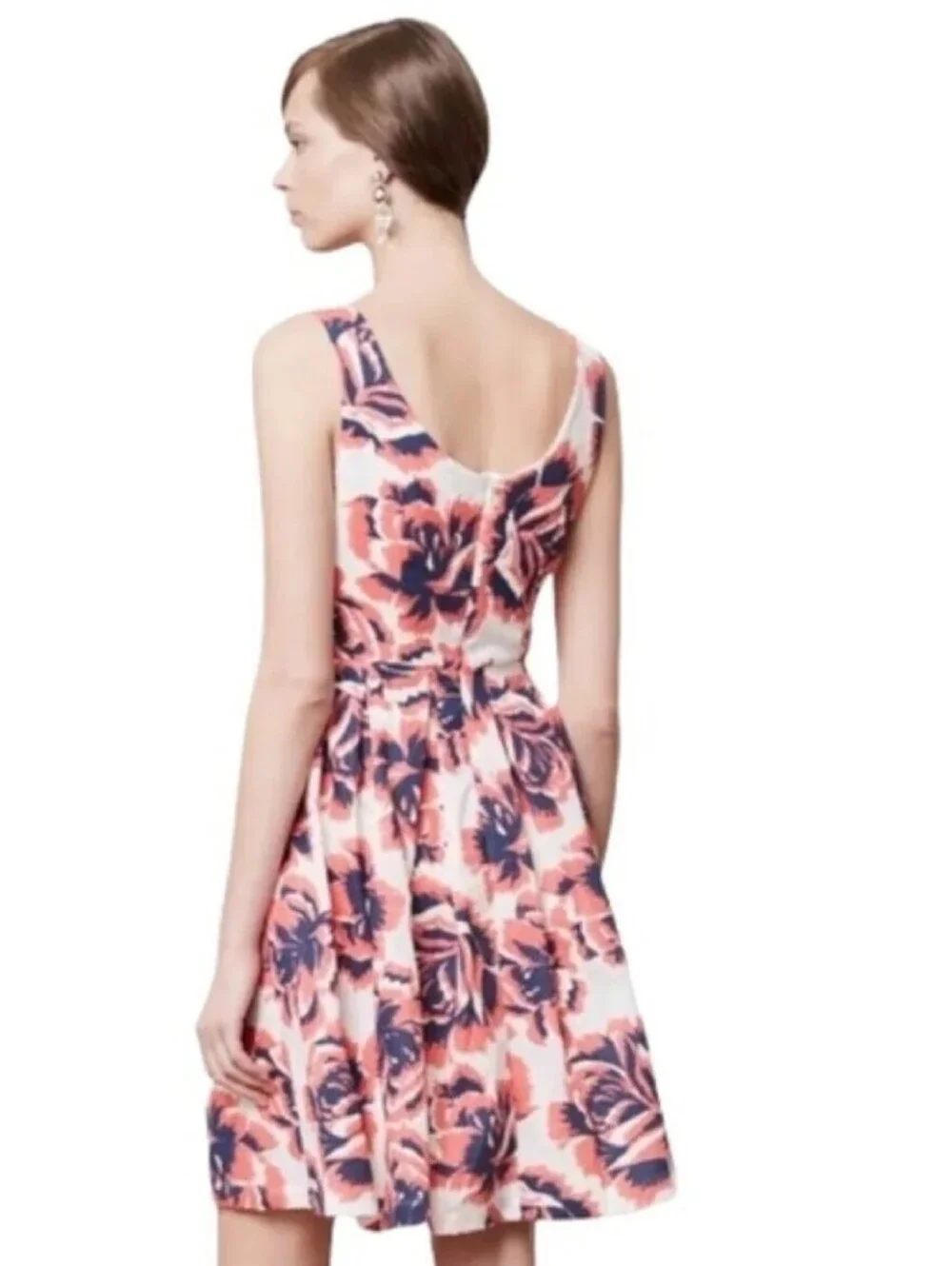 Anthropologie Porridge Size 4 Rosebloom Burnout Dress Floral